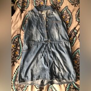 Universal thread denim romper